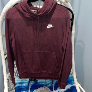 Nike Women's Burgundy Hoodie Sweater